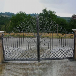 Custom Antique Wrought Iron Gates