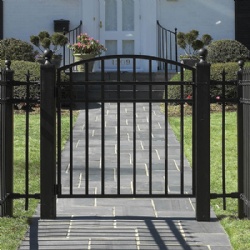 Wrought Iron Gate For Backyard Sidewalk