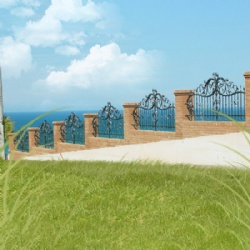 Good Looking Wrought Iron Fence For Beach
