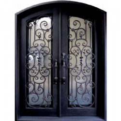 Arched Wrought Iron Security Gate Front Door